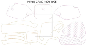 Honda CR 80 1990-1995 Template