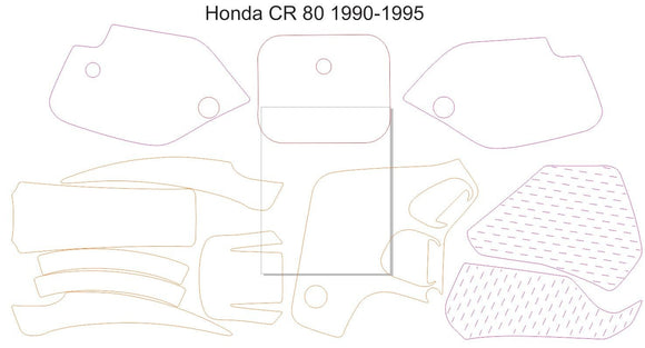 Honda CR 80 1990-1995 Template