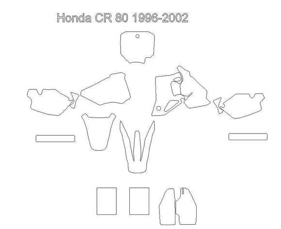 Honda CR 80 1996-2002 Template