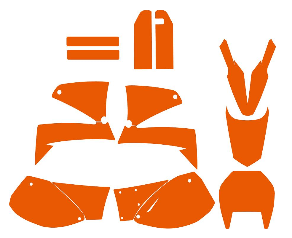 KTM LC4 1998-2007 template