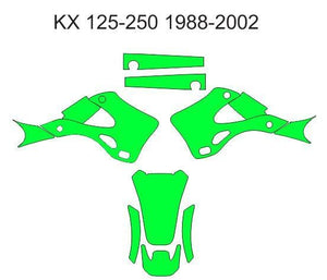 Kawasaki KX 125-250 1988-2002 Template