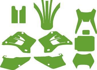 Kawasaki KDX200 1995-2006 KDX220 1997-2008 Template