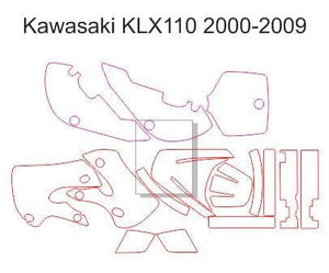 Kawasaki KLX110 2000-2009 Template
