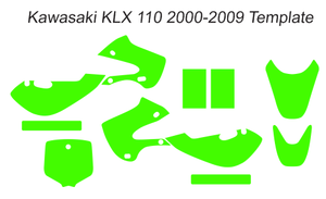 Kawasaki KLX 110 2000-2009 Template
