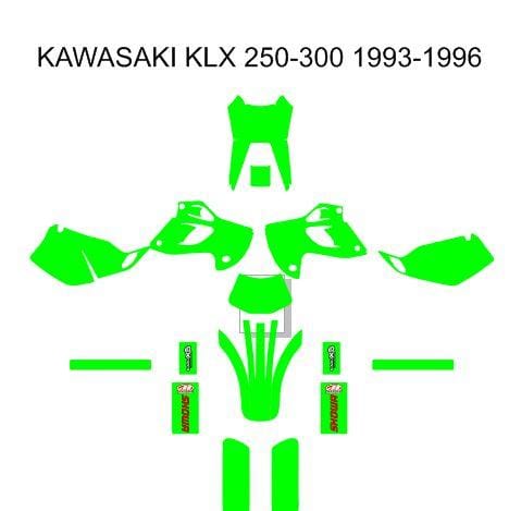 Kawasaki KLX 250-300 1993-1996 Template