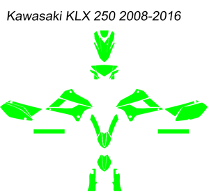 Kawasaki KLX 250 2008-2016 Template