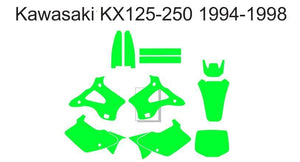 Kawasaki KX125 1994-1998 Template