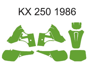 Kawasaki KX 250 1986 Template