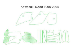 Kawasaki KX80 1998-2004 Template