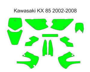Kawasaki KX80 2002-2008 Template