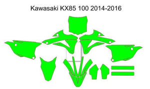 Kawasaki KX85-100 2014-2016 Template