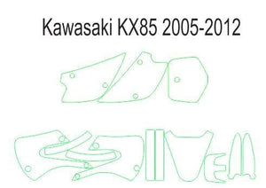 Kawasaki KX85 2005-2012 Template