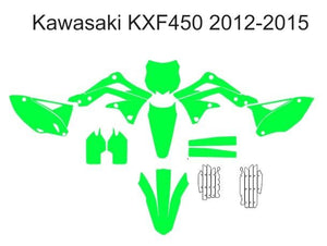 Kawasaki KXF450 2012-2015 Template