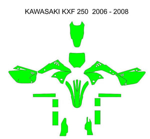 Kawasaki KXF 250 2006-2008 Template