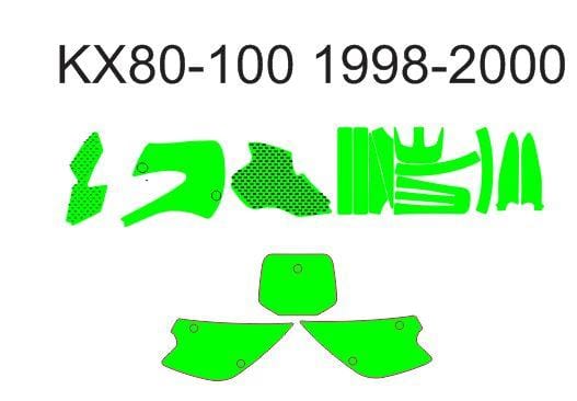 Kawasaki KX 80-100 1998-2000 Template