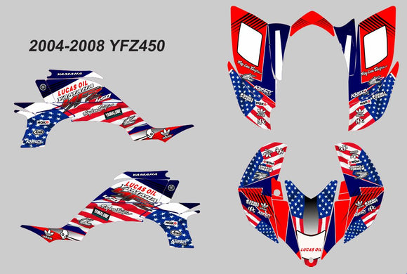 YFZ450 Flag graphics kit