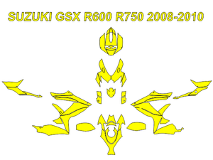 Suzuki GSXR 600,750 2008-2010 Template