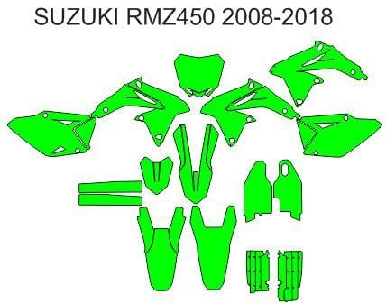 Suzuki RMZ450 2018 Template