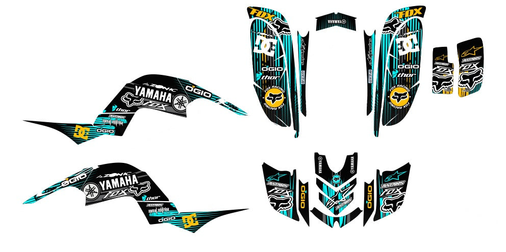 Yamaha Raptor 660 Graphics Kit D7 – Krazygraphics.com