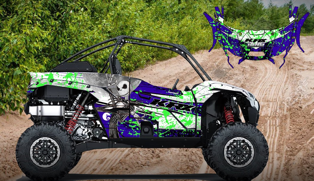 Kawasaki KRX 1000 Skellington – Krazygraphics.com