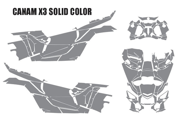 Can-Am X3 Solid Color ( Full coverage )