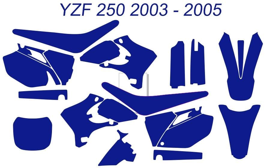 Graphics for Yamaha YZ 250f YZ450f YZ250f 2003-2005 Sticker decals Graphics for Yamaha YZ 250f YZ450f YZ250f 2003-2005 Sticker decals