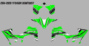 Yamaha YFZ450R Graphics (2014-2020)-OEM TWIST Green