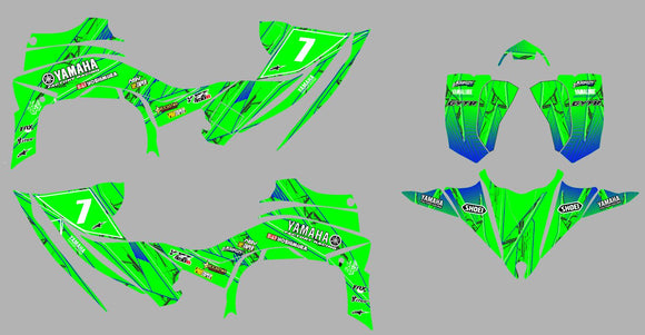Yamaha YFZ Graphics (2014-2020)-d-Green