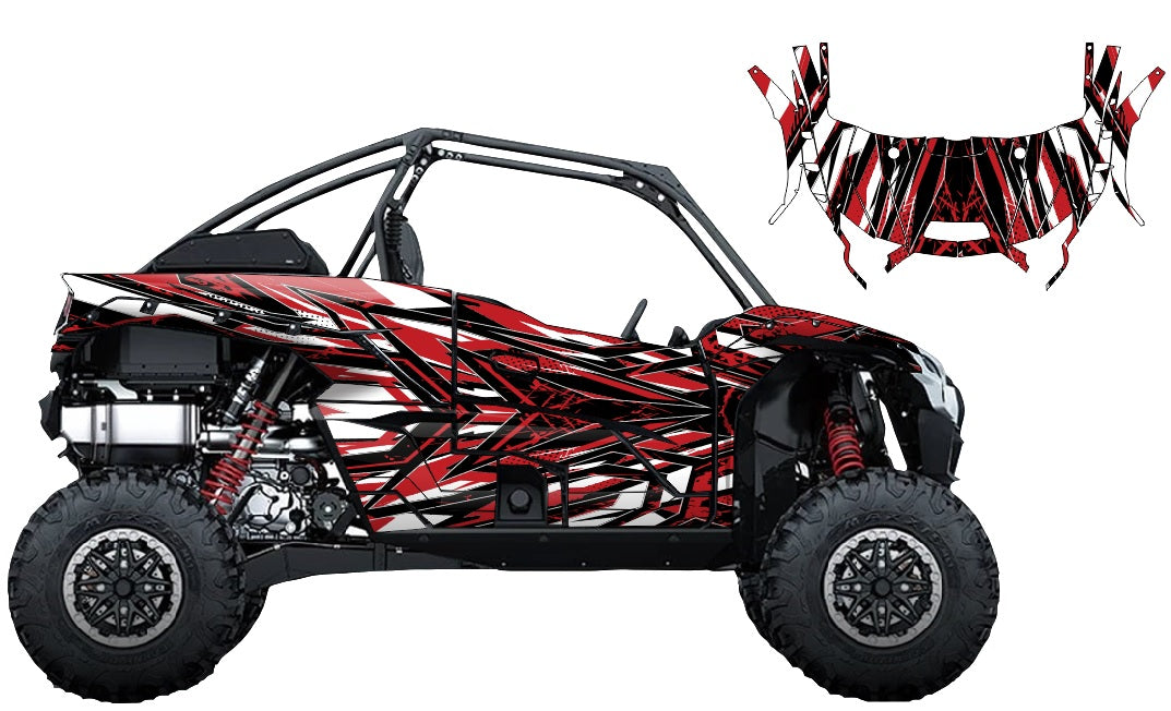 Kawasaki KRX 1000 Red Outcast – Krazygraphics.com