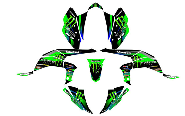 *kinta* オーダーページ Kawasaki KFX450 Graphics Kit D102 - Custom ATV Decals & Wrap
