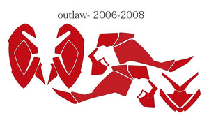 Polaris 450 505 525 Outlaw 2006-2008 Template