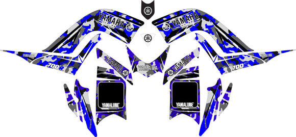 Custom Raptor 700 Blue Yamaha Raptor 700 Graphics KG-7 | KrazyGraphics – Krazygraphics.com
