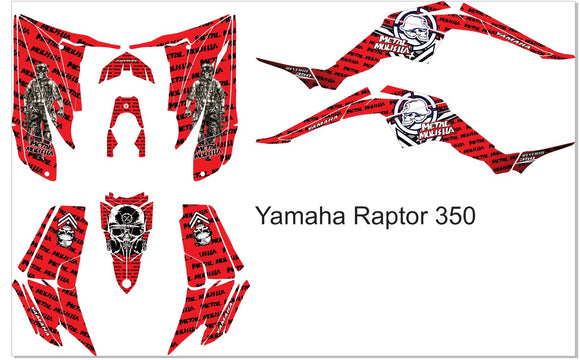 Ray Raptor Graphics Yamaha Raptor 350 Graphics d2 – Krazygraphics.com
