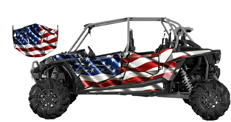 Polaris Atv And Rebel Flag