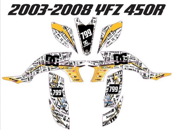 Yamaha YFZ Graphics (2003-2008)-d25